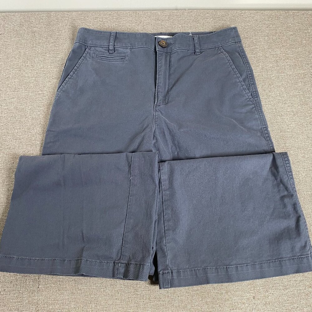 LOFT Monroe Wide Leg Chino Pants Women's 6 High Rise Gray Casual - Picture 3 of 14